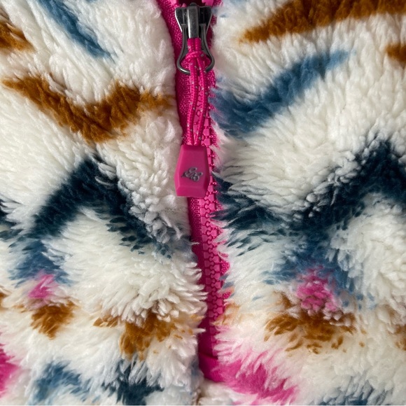 Eddie Bauer Women’s Sherpa Fleece 1/4 Zip Pullover XL Aztec Print - Picture 5 of 8